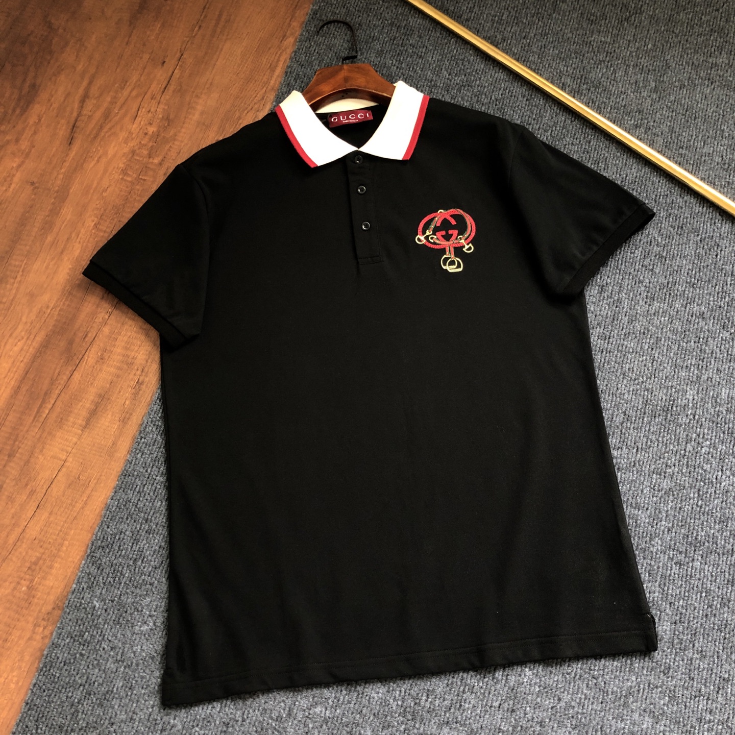 P95 Gucci Gucci 2026 primavera/verano nueva camiseta polo con logo bordado ⚠tejido original⚠alta versión⚠alta calidad, …