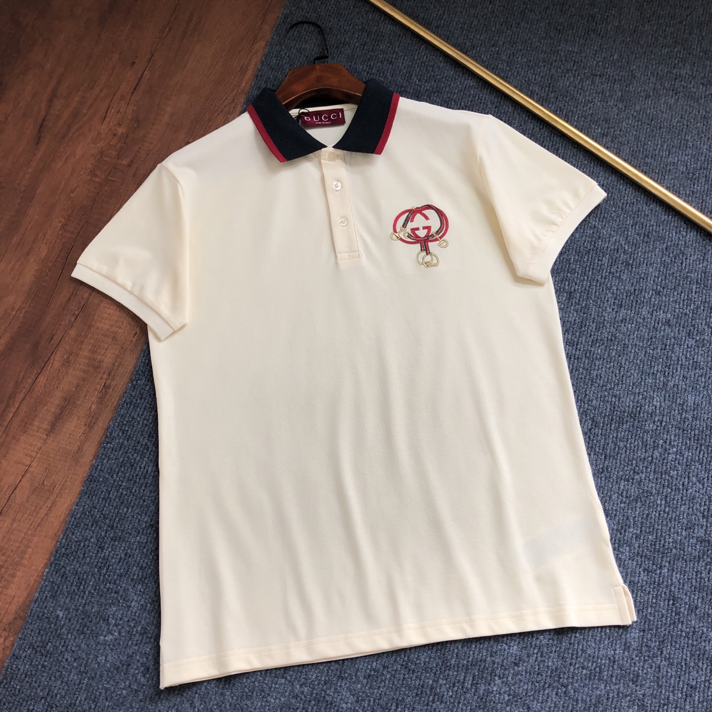 P95 Gucci Gucci 2026 primavera/verano nueva camiseta polo con logo bordado ⚠tejido original⚠alta versión⚠alta calidad, …