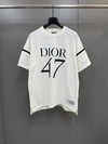 Best Fake Dior Shop Clothing T-Shirt White Printing Cotton Knitting Spring Collection 1947 Casual