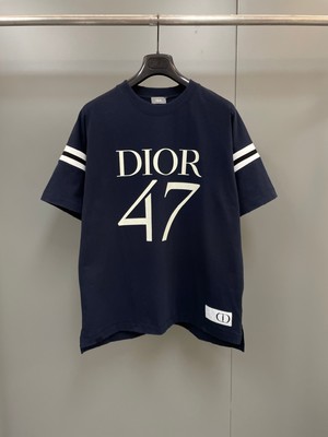 Dior Clothing T-Shirt At Cheap Price White Printing Cotton Knitting Spring Collection 1947 Casual