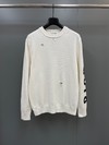 Buy The Best Replica Dior Clothing Knit Sweater Sweatshirts Beige Embroidery Knitting Wool Spring/Summer Collection