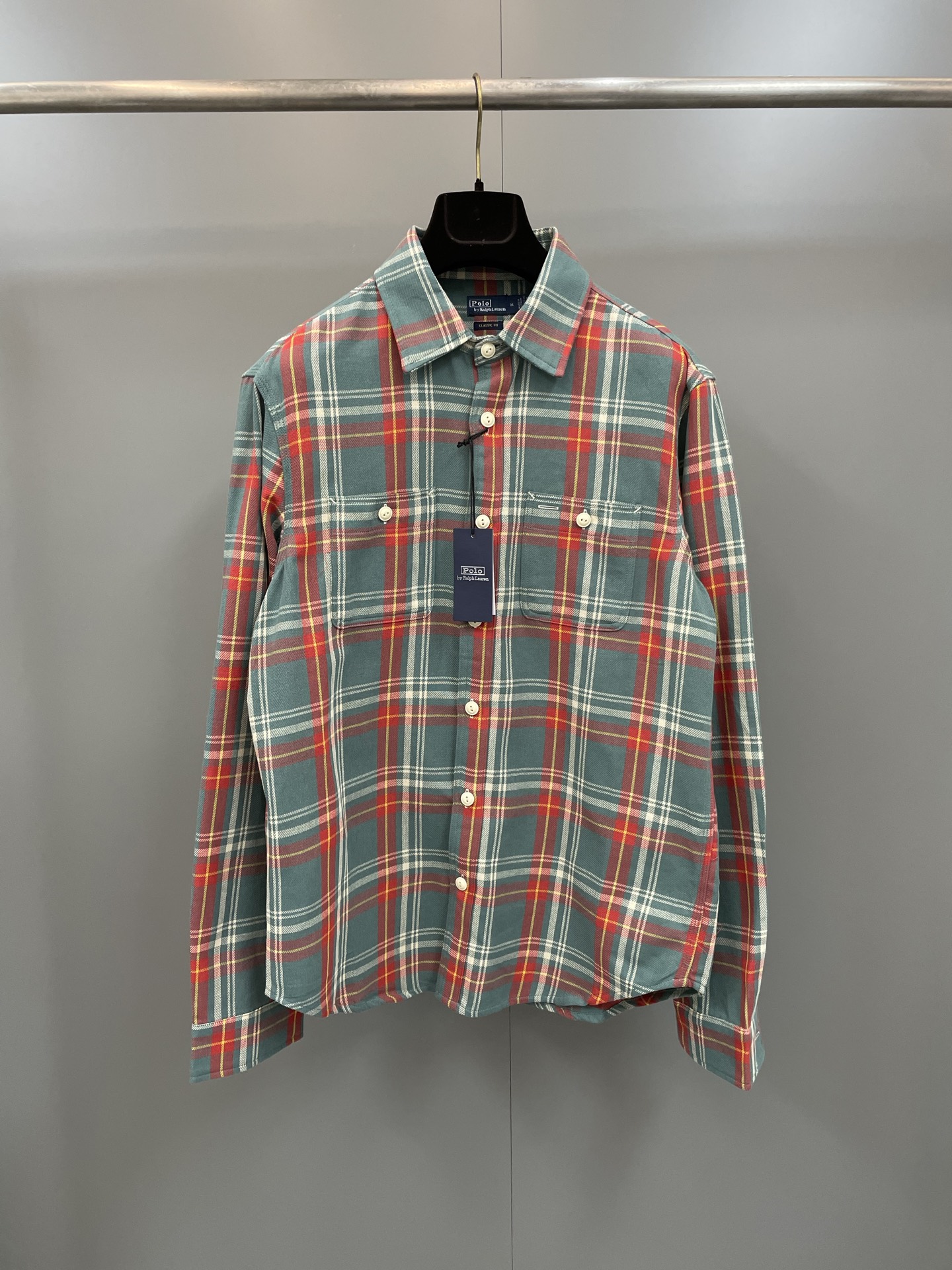 NO:775441,Ralph Lauren 26ss classic new plaid cotton work shirt, high version!  ,men's and women's clothing,shirts,19860909拉夫劳伦26ss经典新款格纹棉工作衬衫,高版本！,男装女装,shirts,,Women's clothing