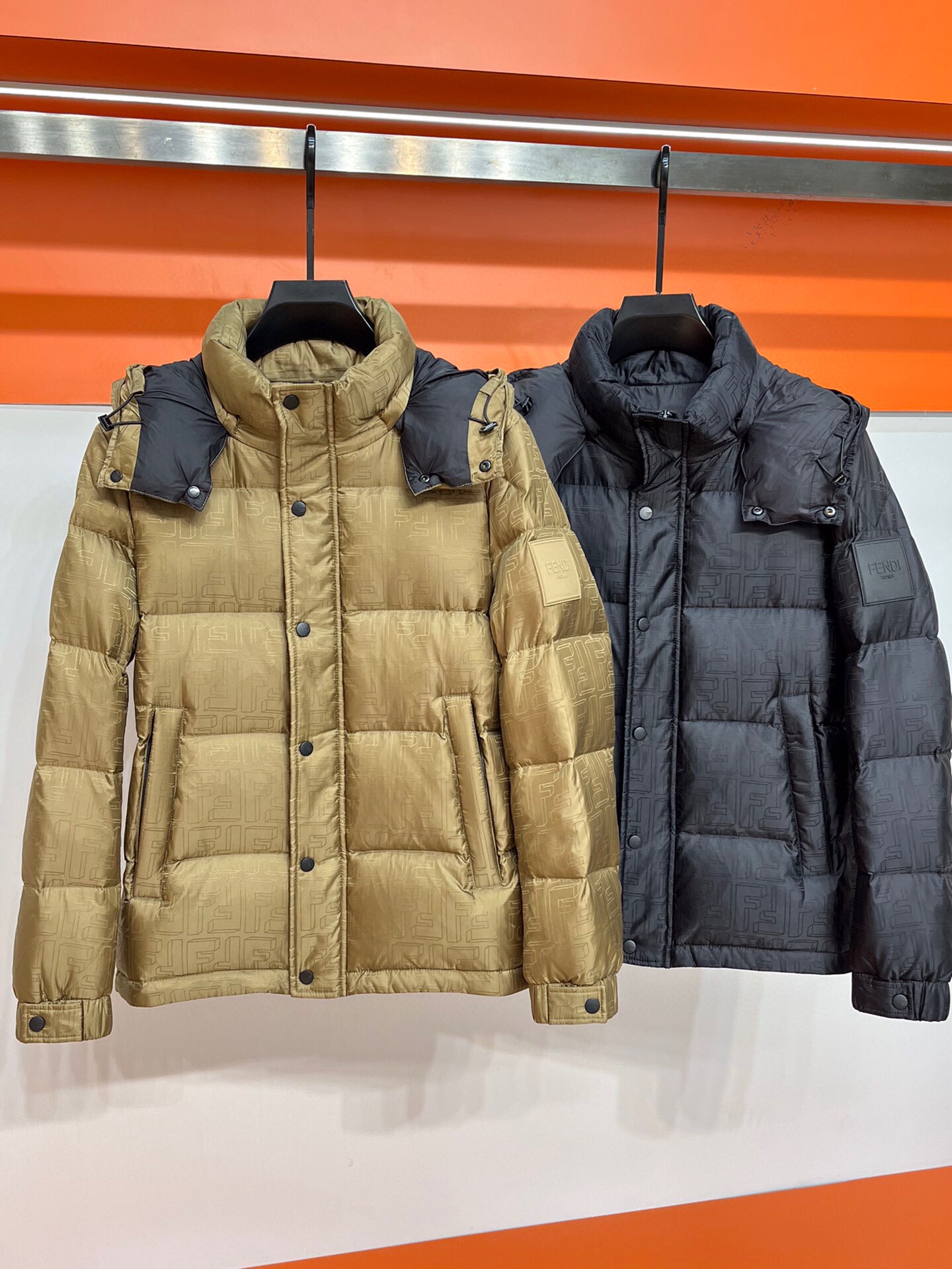 Best Wholesale Replica
 Fendi Clothing Down Jacket White Sewing Unisex Duck Down Fall/Winter Collection Fashion