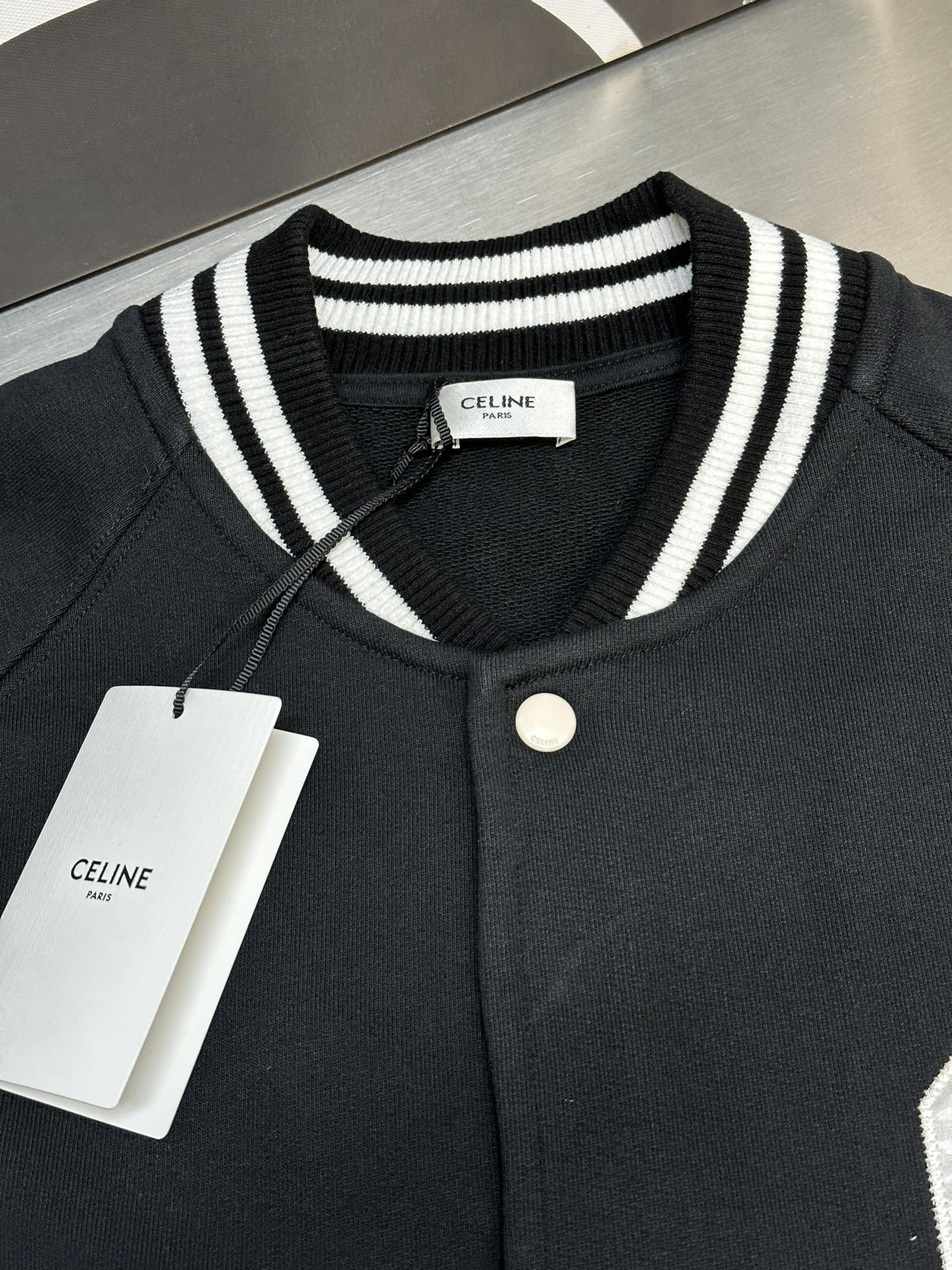 赛琳 字母贴布刺绣棒球服夹克 5
