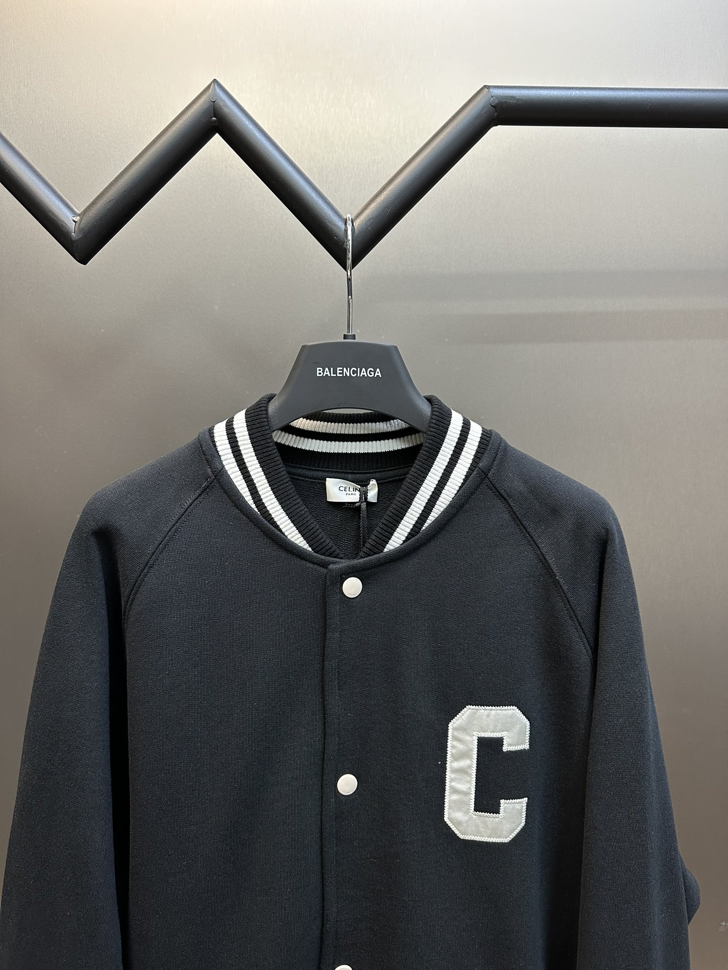 赛琳 字母贴布刺绣棒球服夹克 2