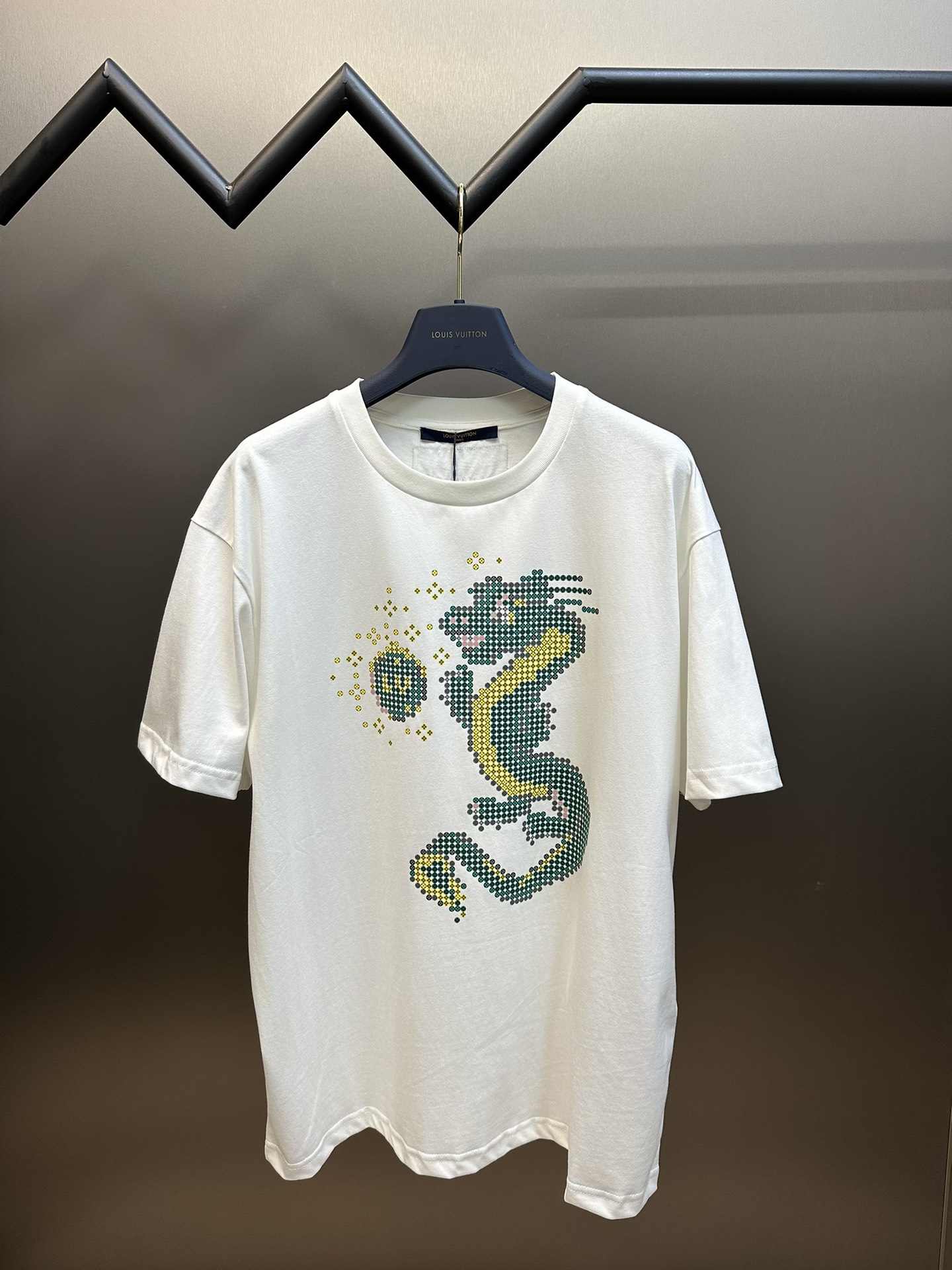 Louis Vuitton Clothing T-Shirt Printing Cotton Spring/Summer Collection Short Sleeve