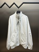 Balenciaga Clothing Coats & Jackets Windbreaker Embroidery Poplin Fabric