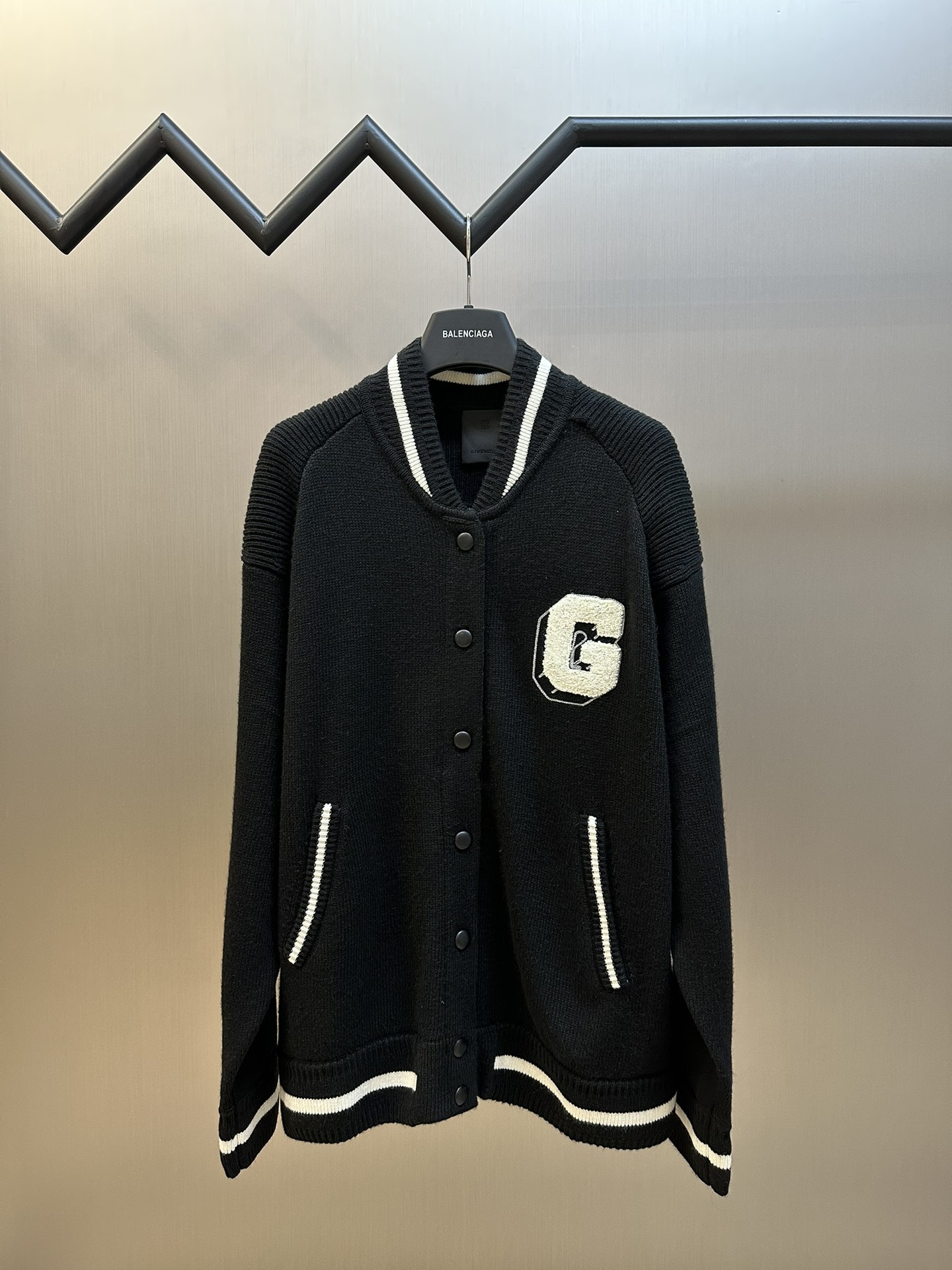 Givenchy Clothing Coats & Jackets Embroidery Fabric Knitting Weave Wool