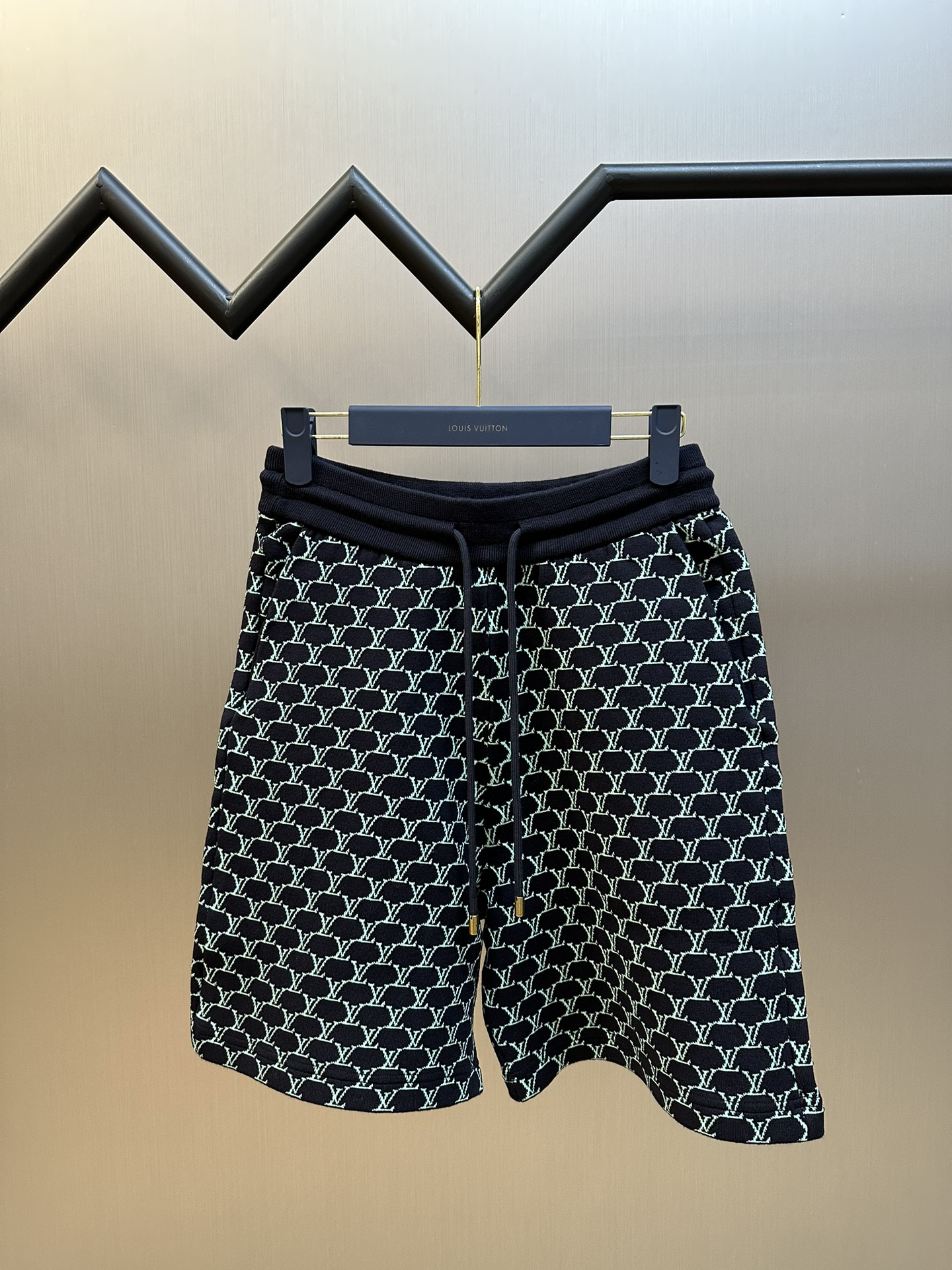 Louis Vuitton Clothing Shorts Blue Dark Openwork Cotton Knitting