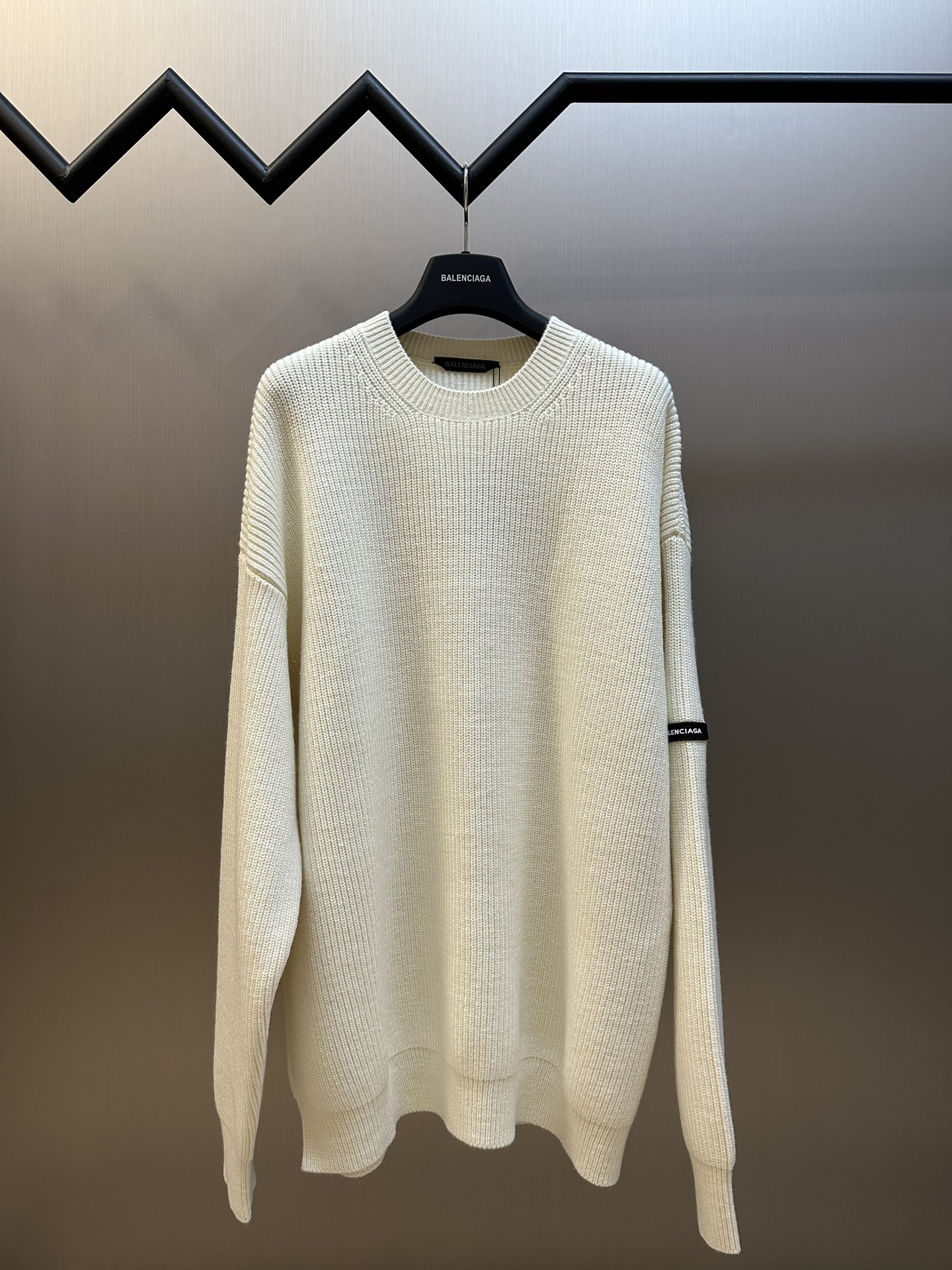 First Top
 Balenciaga Luxury
 Clothing Knit Sweater Sweatshirts Knitting Rubber Spandex Wool