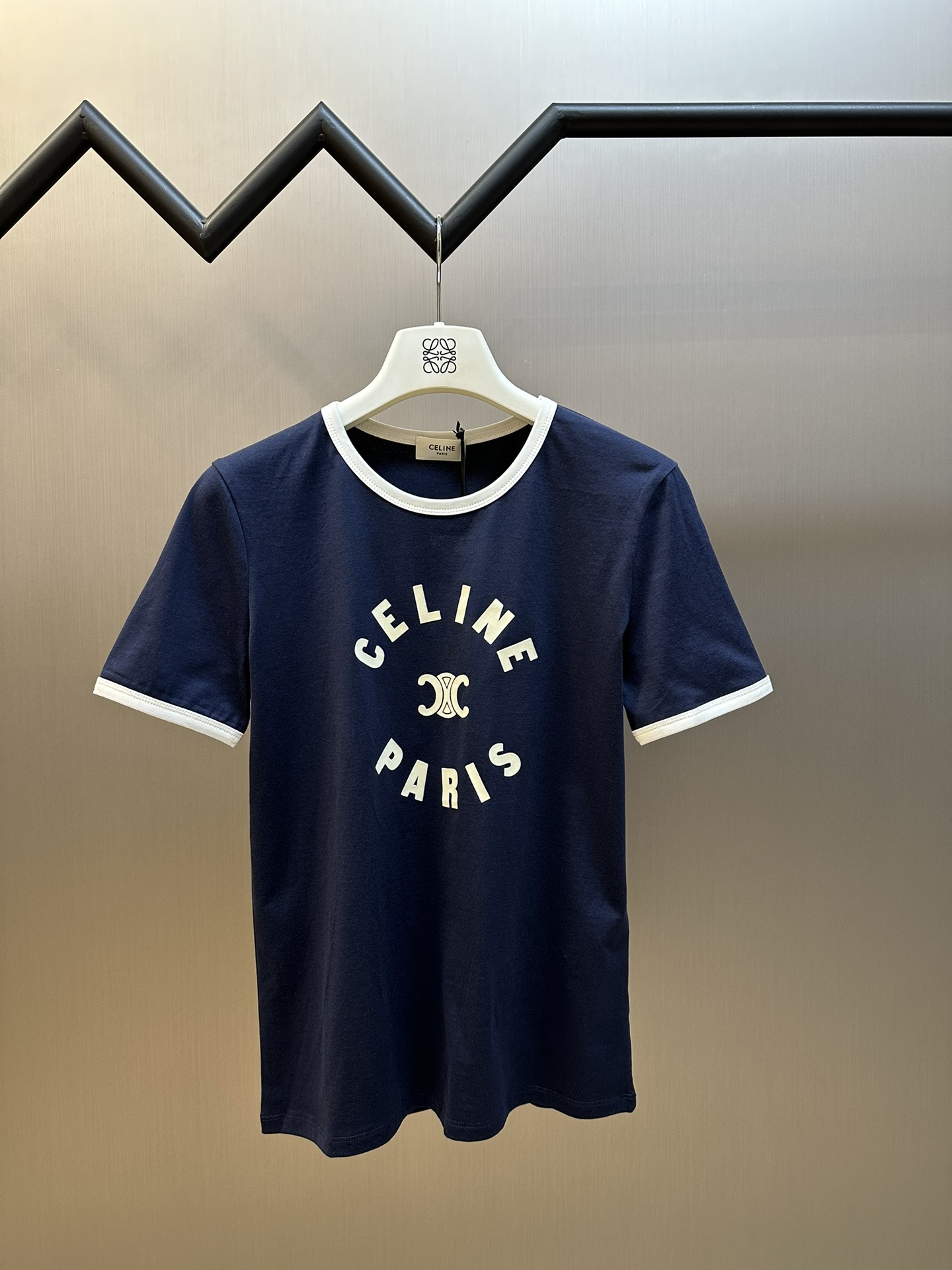 Celine Clothing T-Shirt Printing Cotton Velvet Short Sleeve