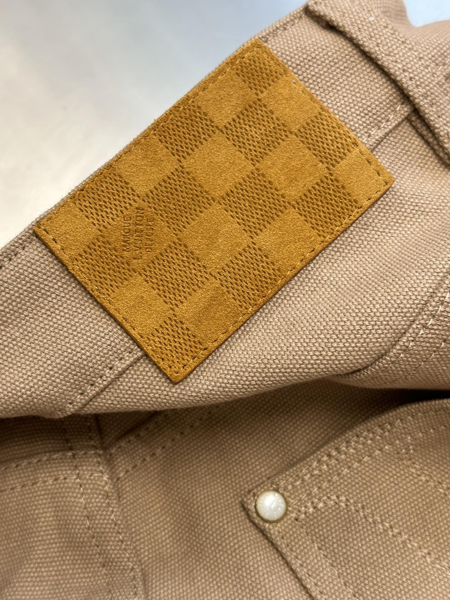 Lv 卡其色 工装牛仔裤 7