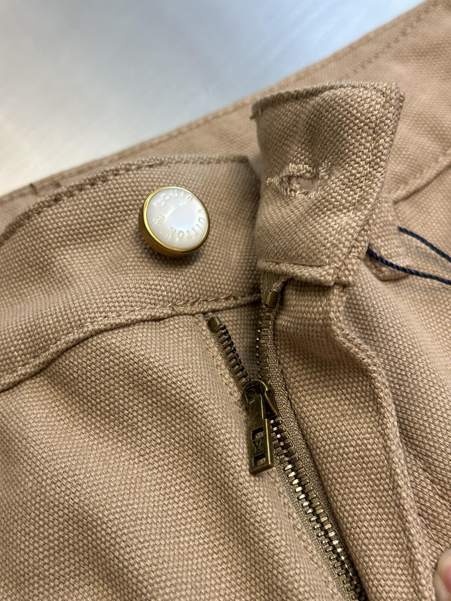 Lv 卡其色 工装牛仔裤 9