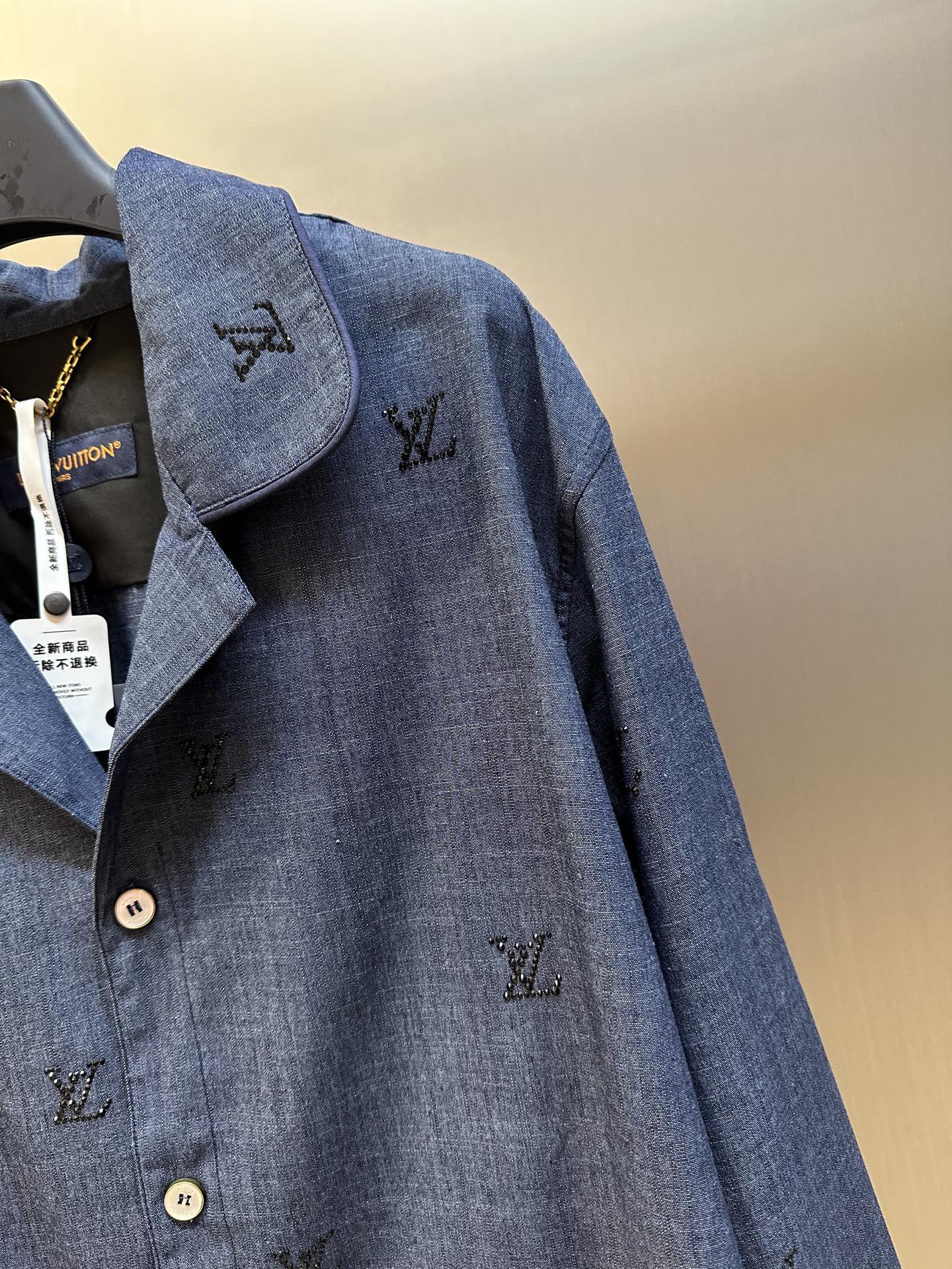 Louis Vuitton Denim Pajama Style Jacket with Rhinestone Embellishments 3 i1743915856091 839 0 2