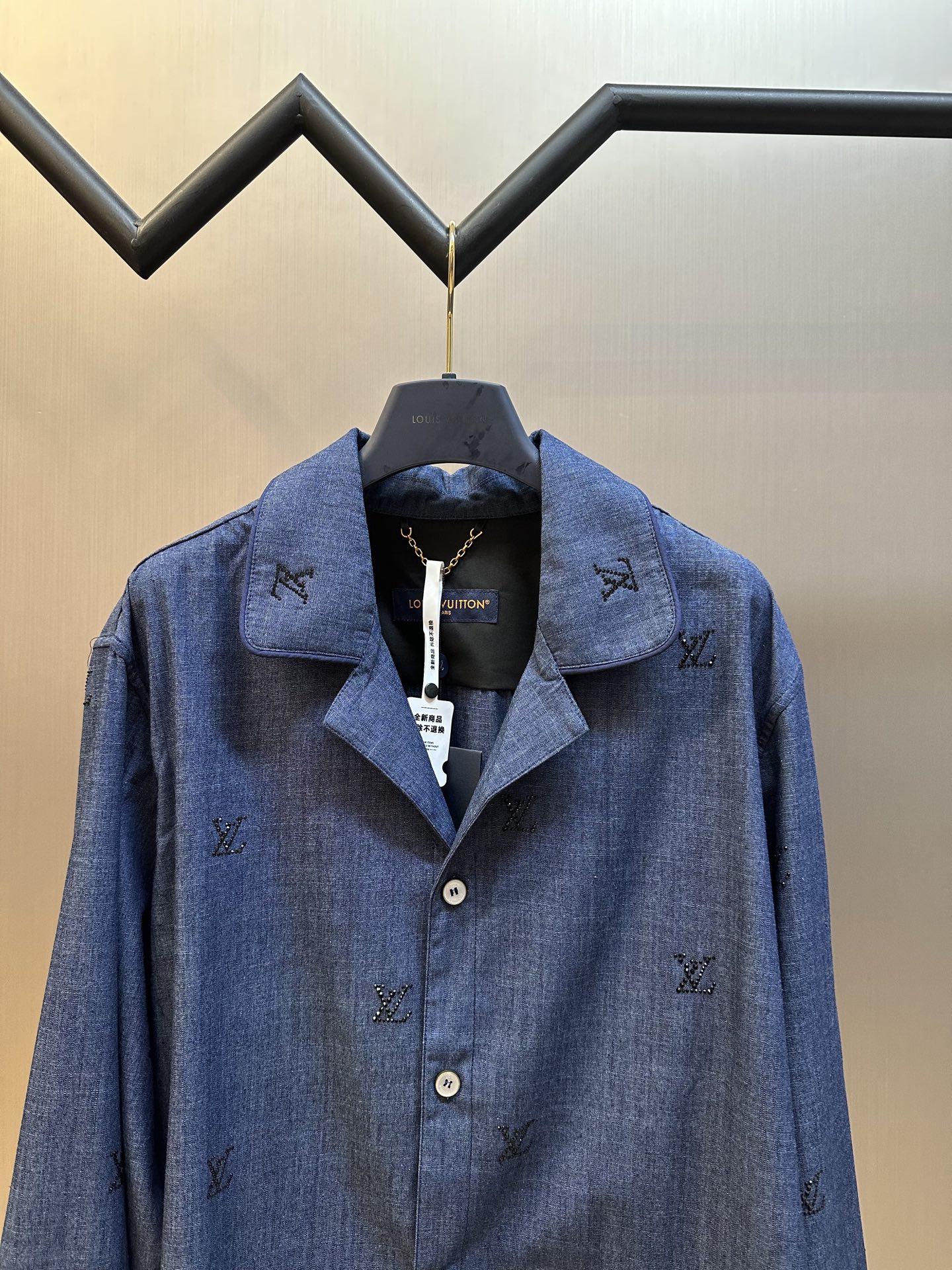 Louis Vuitton Denim Pajama Style Jacket with Rhinestone Embellishments 2 i1743915856258 1027 0 1