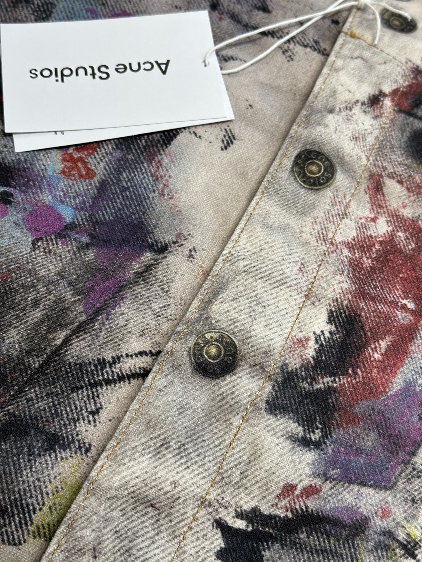 Cotton Tarpaulin Jacket with Phantom Pattern and Unique Details in Size 44-52 - 图片 5