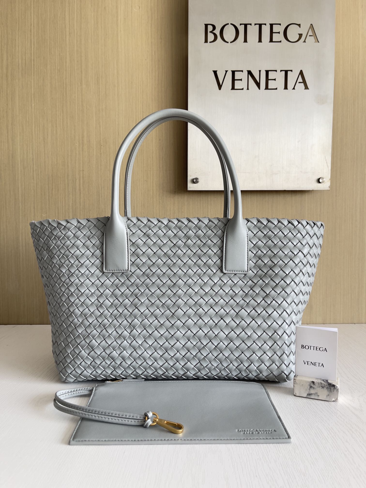 Bottega Veneta Hand-woven lambskin inside and out