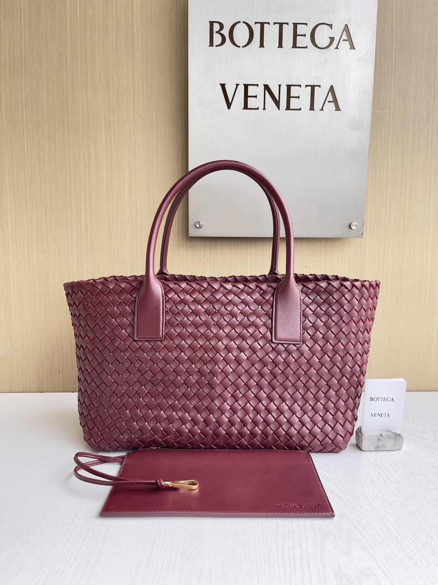 Bottega Veneta Hand-woven lambskin inside and out