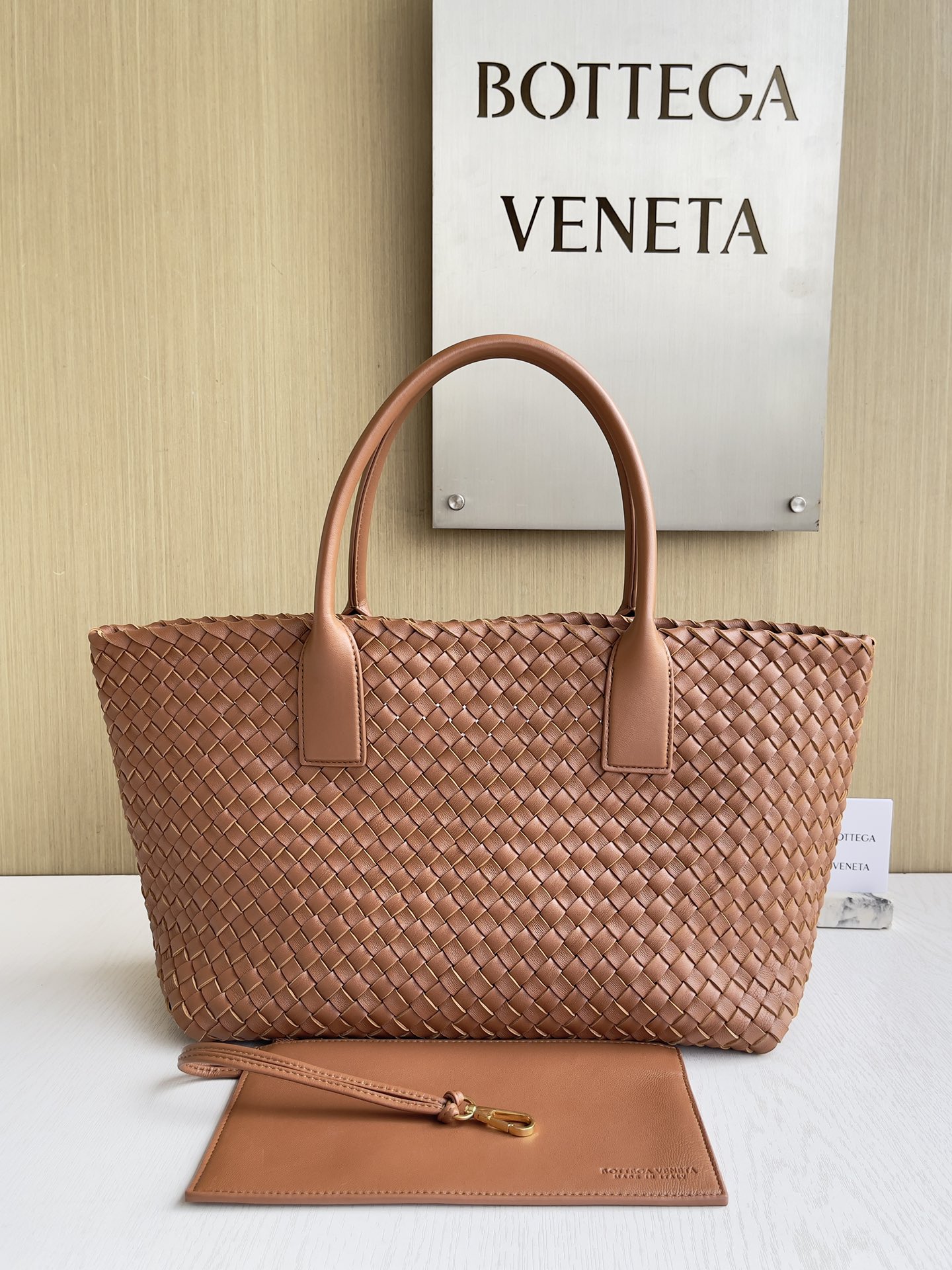 Bottega Veneta Hand-woven lambskin inside and out