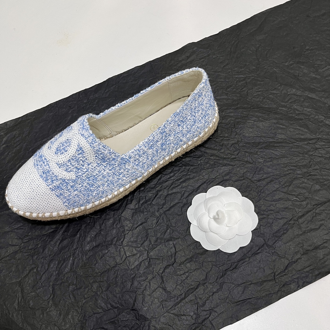 Practical And Versatile Replica Designer
 Chanel Shoes Espadrilles Hemp Rope Rubber Sheepskin Silk