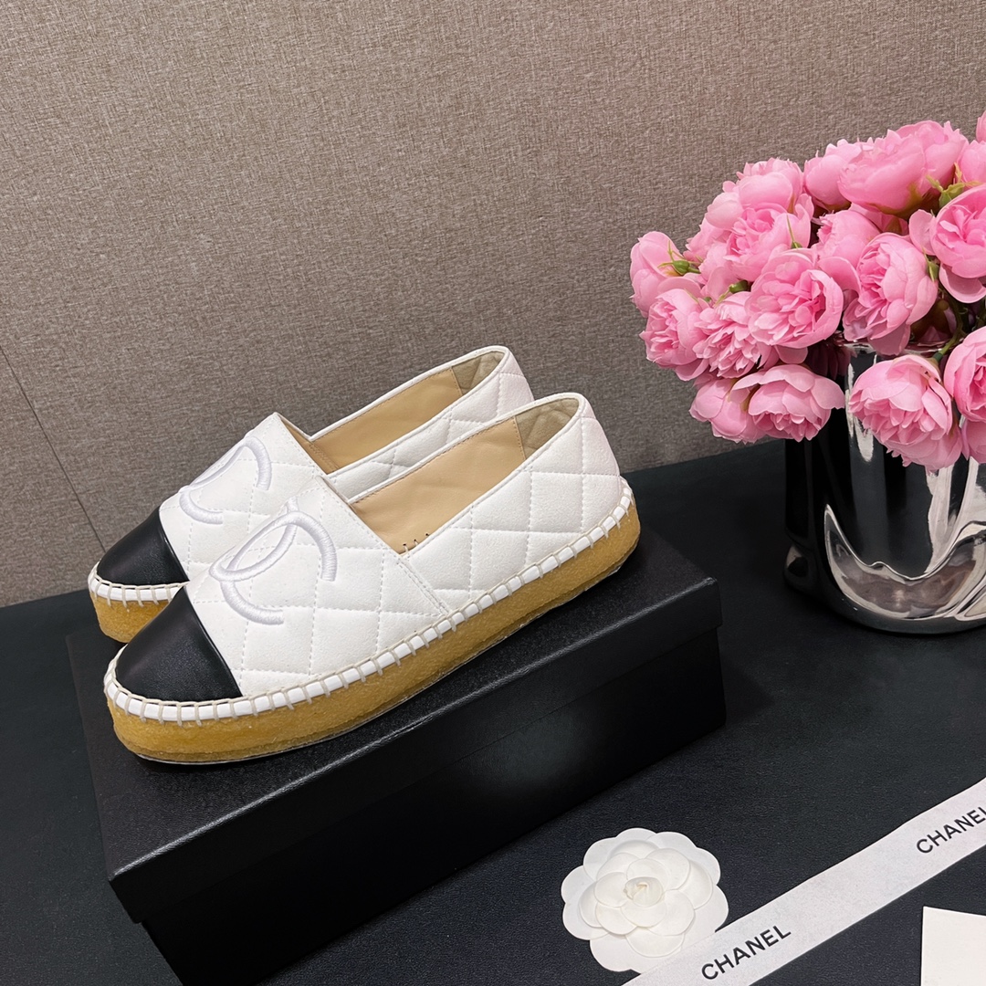 𝐂𝐇𝐀𝐍𝐄𝐋 |Zapatos de pescador doble C de nuevo estilo de Xiaoxiang con suela de goma tipo cigarrillo, zapatos indiv…