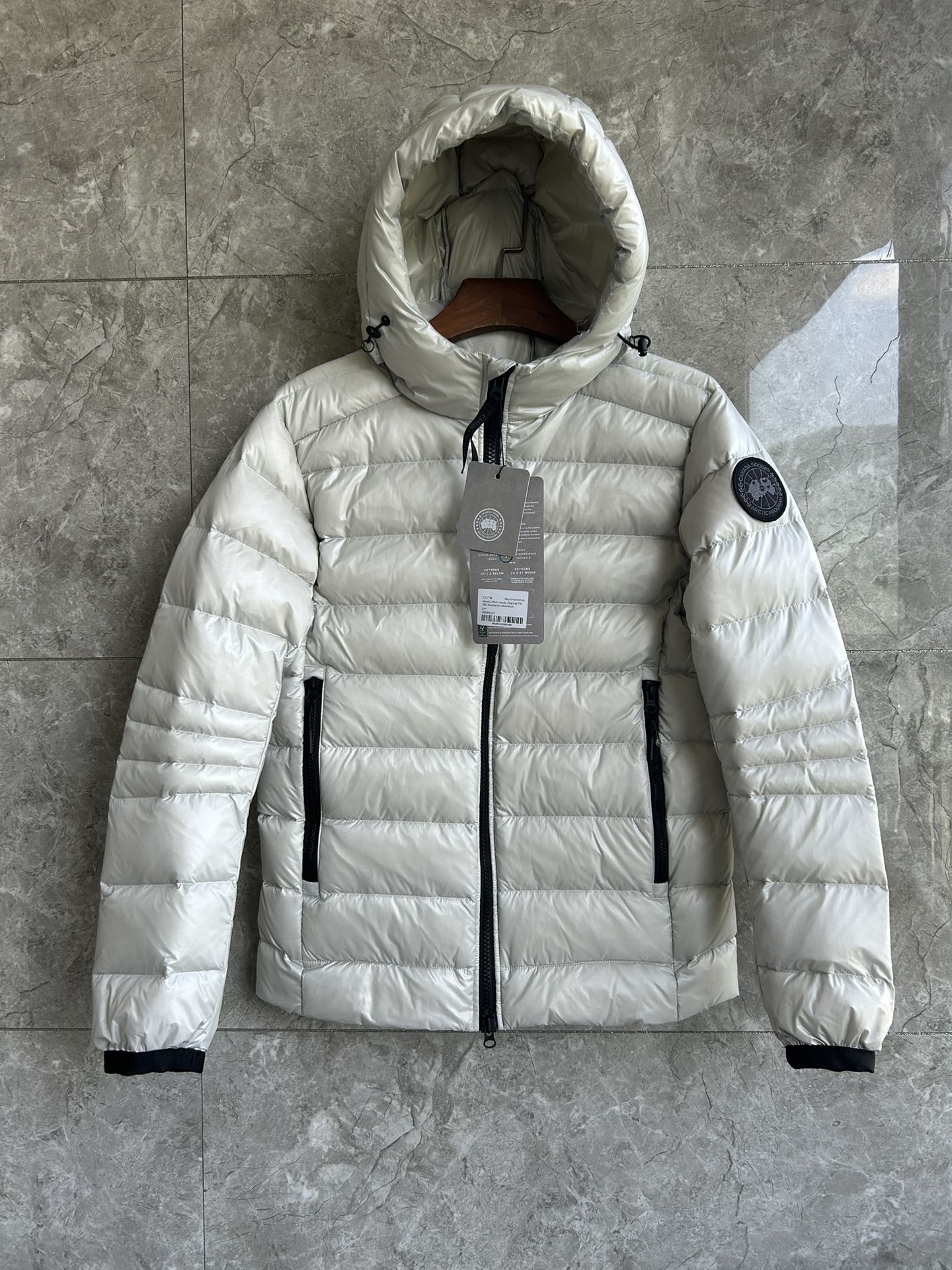 Crofton Lightweight Jacket - Gray with Black Label - Unisex Style 2 i1754624045 222 1