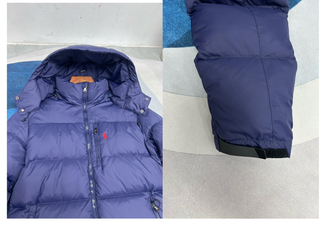 Polo Ralph Lauren Embroidered Down Jacket - Sleek & Warm, Blue 10 i1758534444 8171 7