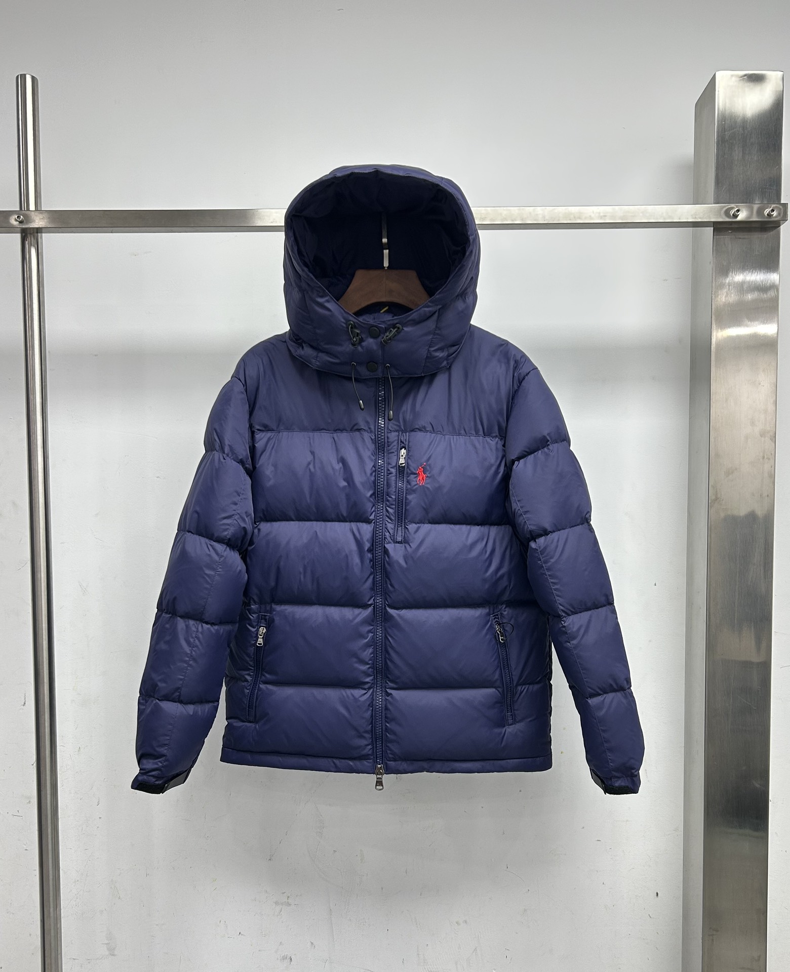 Polo Ralph Lauren Embroidered Down Jacket – Sleek & Warm, Blue