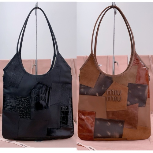 תיק כתף Miu Miu דגם 5BG231 מעור משובח בשחור וחום 11 תיק כתף Miu Miu דגם 5BG231 מעור משובח בשחור וחום