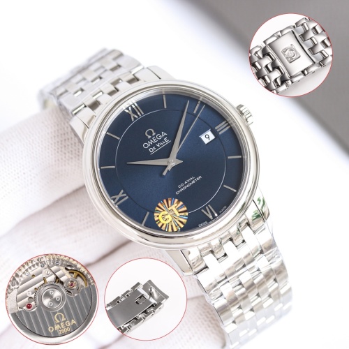 GT Factory Omega De Ville Elegant Blue Dial Automatic Men's Watch 1 GT Factory Omega De Ville Elegant Blue Dial Automatic Men's Watch