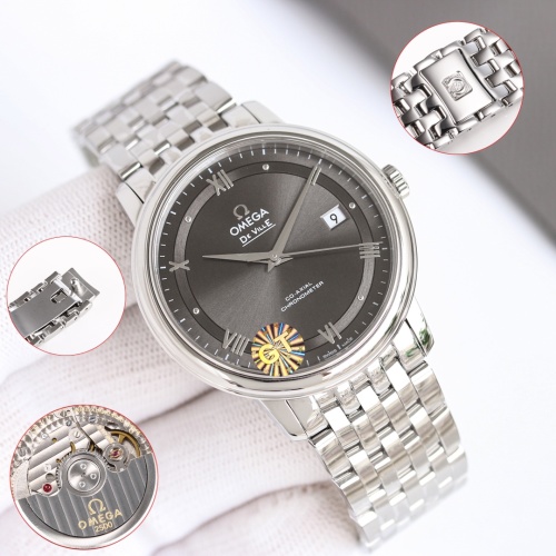 Omega De Ville Elegant Automatic Men's Watch with Grey Dial and Steel Bracelet 1 Omega De Ville Elegant Automatic Men's Watch with Grey Dial and Steel Bracelet