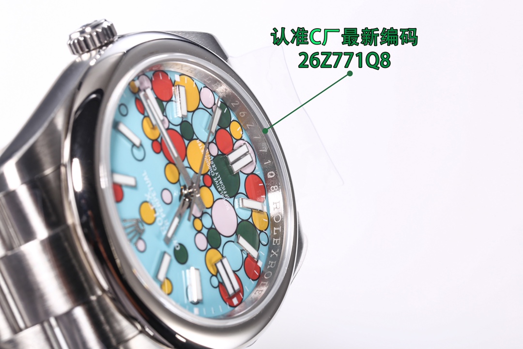 Clean劳力士泡泡面ROLEX蚝式恒动系列124300定制版3230一体机三码合一附带NFC感应卡腕表