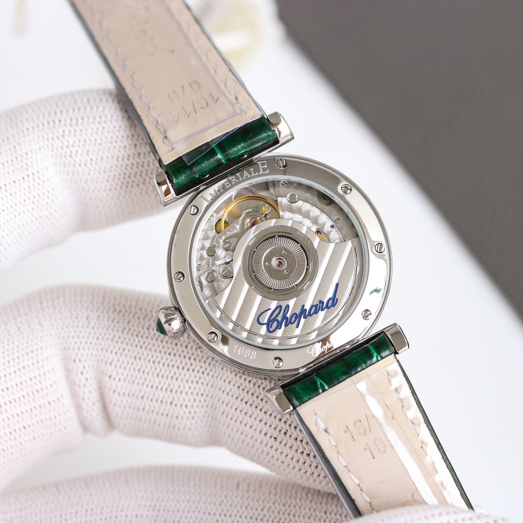 Chopard IMPERIALE 388563-6016 silver case, red dial, red strap 29mm Women's Quartz