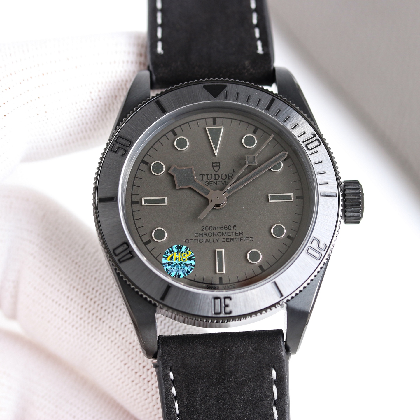 Tudor Black Bay Ceramic M79210CNU-0001 black ceramic case and bezel, black dial, black strap 41mm Men's Automatic