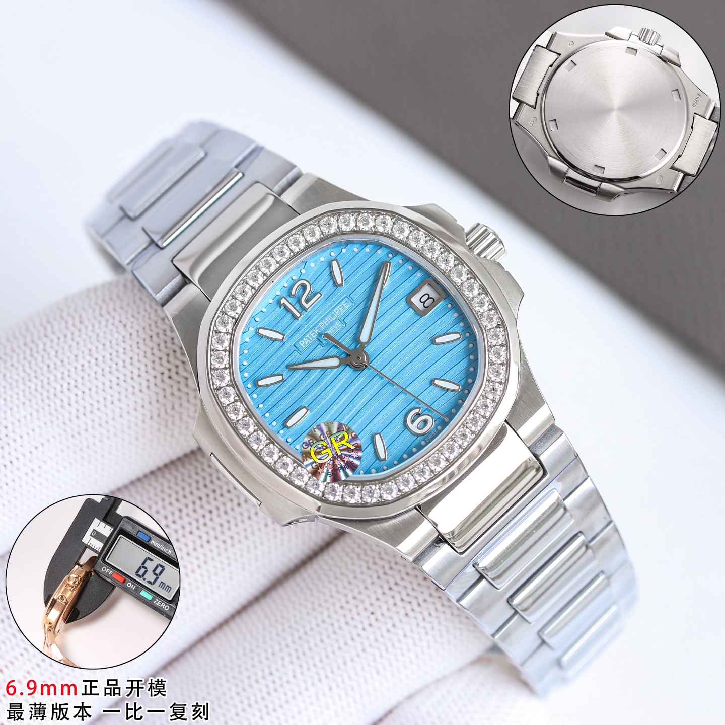 Patek Philippe 鹦鹉螺7010系列 石英腕表特惠,皮带,男,女,手表 4