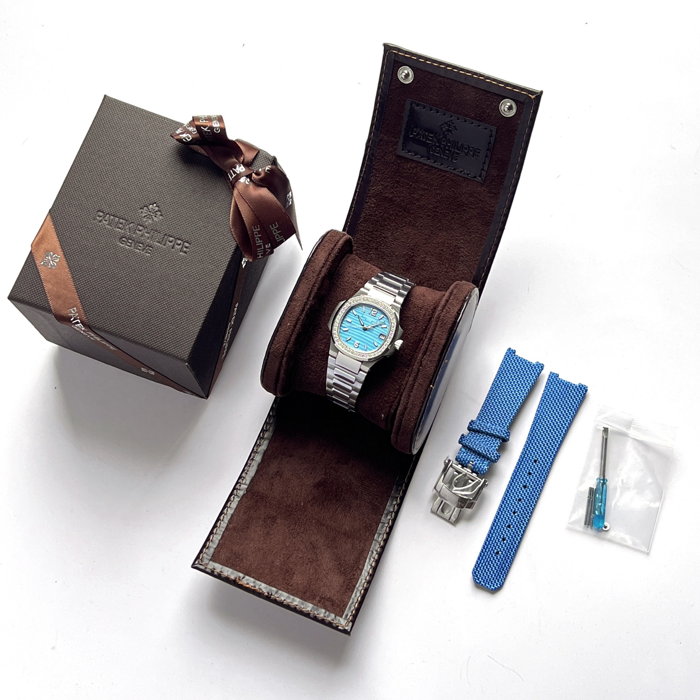 Patek Philippe 鹦鹉螺7010系列 石英腕表特惠,皮带,男,女,手表 9