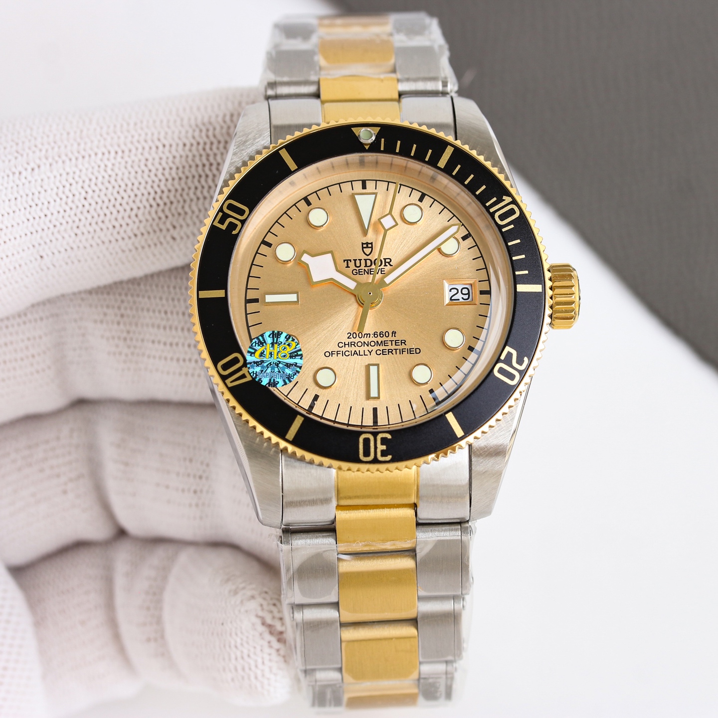 Tudor Black Bay S&G M79733N-0008 steel and yellow gold case, black bezel, black dial, steel and yellow gold bracelet 41mm Men's Automatic