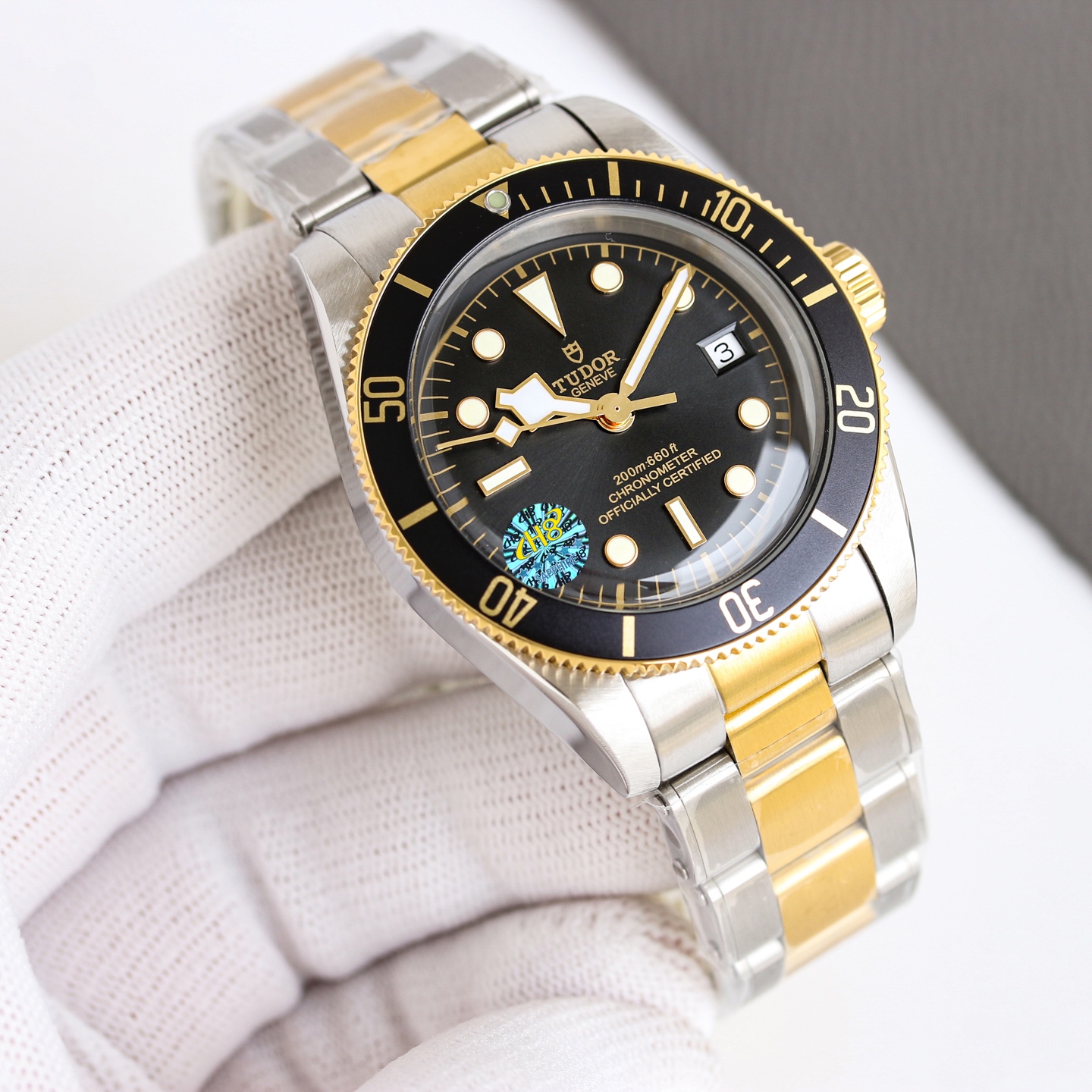 Tudor Black Bay S&G M79733N-0008 steel and yellow gold case, black bezel, black dial, steel and yellow gold bracelet 41mm Men's Automatic