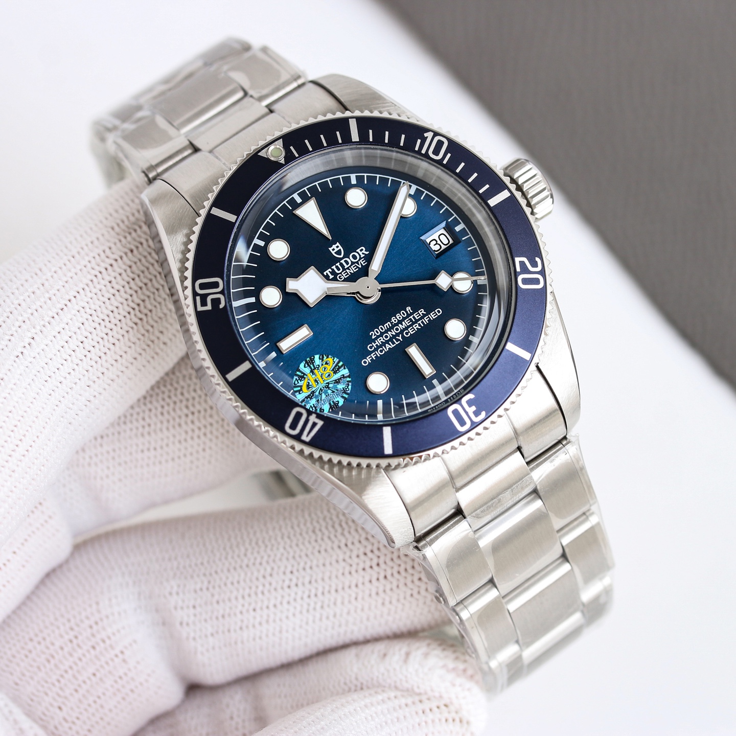Tudor Pelagos FXD M79230B-0002 blue bezel, black dial, stainless steel case and bracelet 41mm Men's Automatic