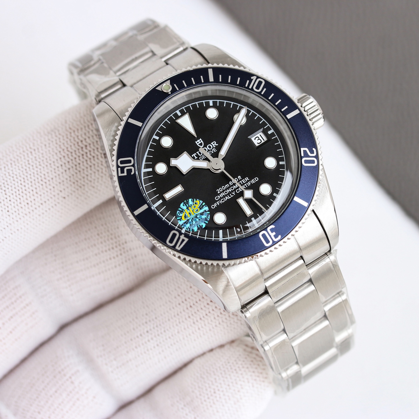 Tudor Pelagos FXD M79230B-0002 blue bezel, black dial, stainless steel case and bracelet 41mm Men's Automatic