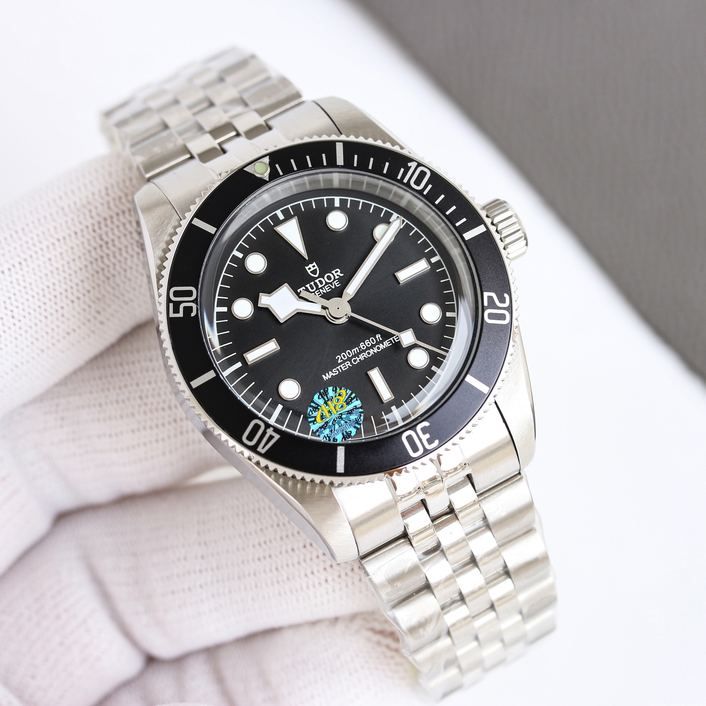 Tudor Black Bay 54 M7941A1A0NU-0003 caixa e pulseira em aço inoxidável, moldura preta, mostrador preto 37 mm unissex automático