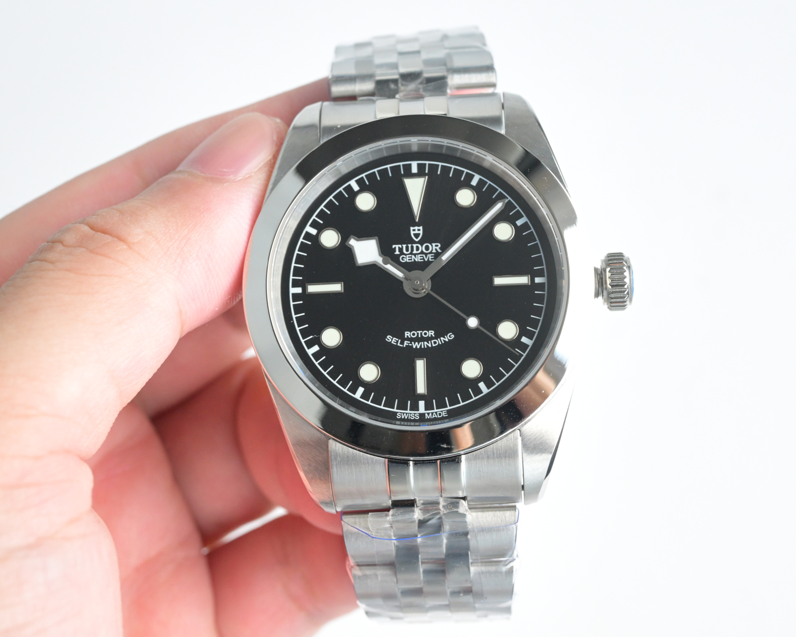 Tudor Black Bay 36 steel case and bracelet, black dial, silver bezel 36mm Unisex Automatic