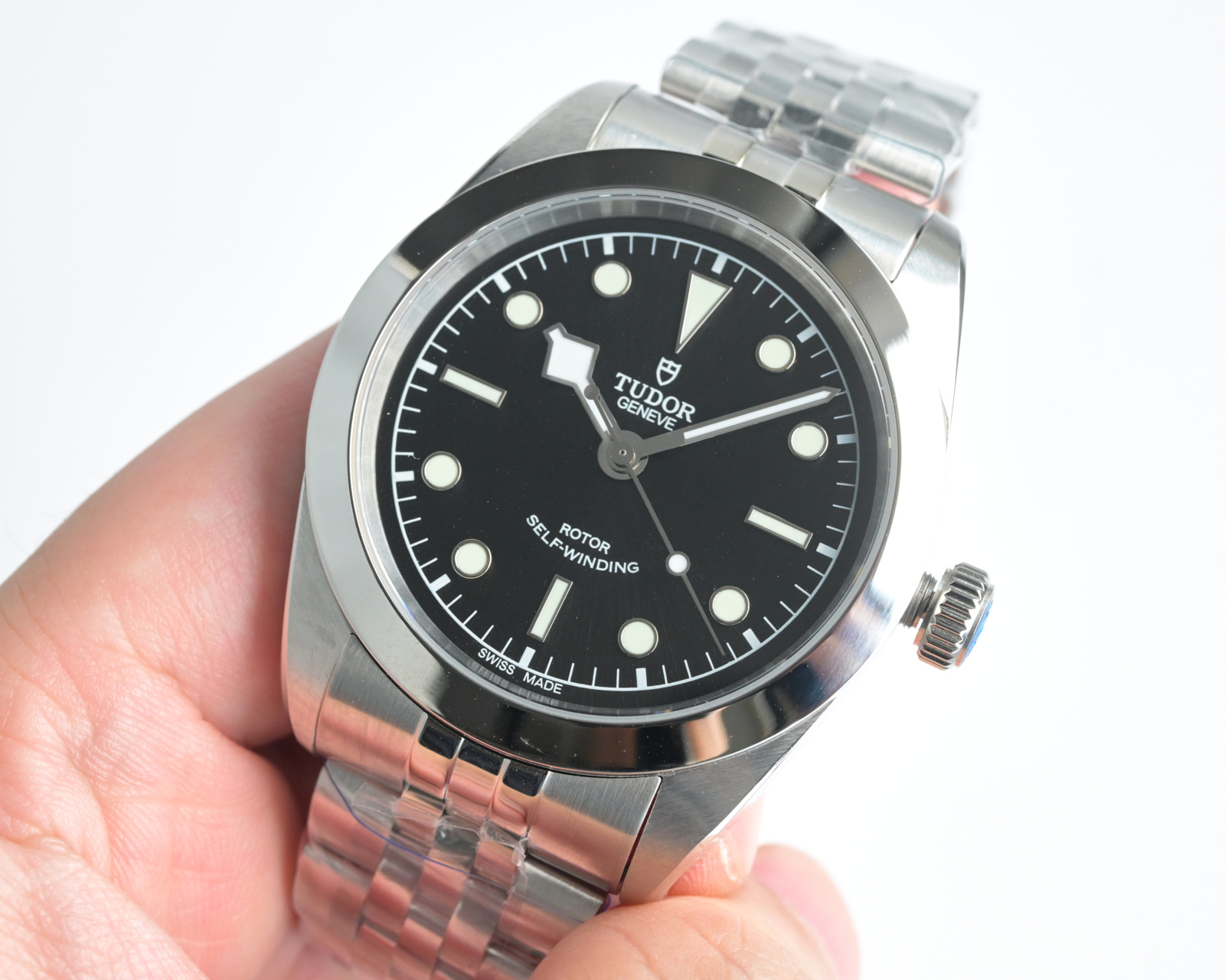 Tudor Black Bay 36 steel case and bracelet, black dial, silver bezel 36mm Unisex Automatic