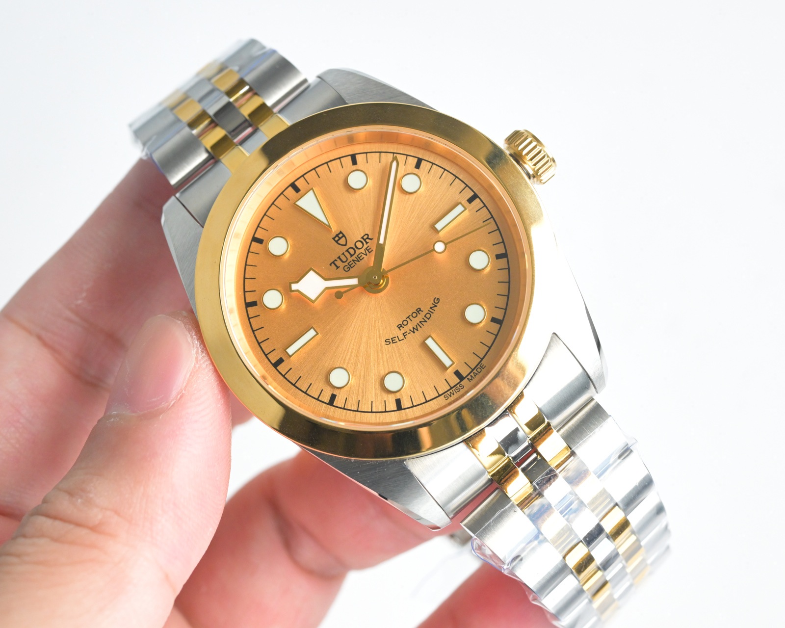 Tudor Royal 38 steel and yellow gold case, yellow gold bezel, silver dial, steel and yellow gold bracelet 38mm Unisex Automatic