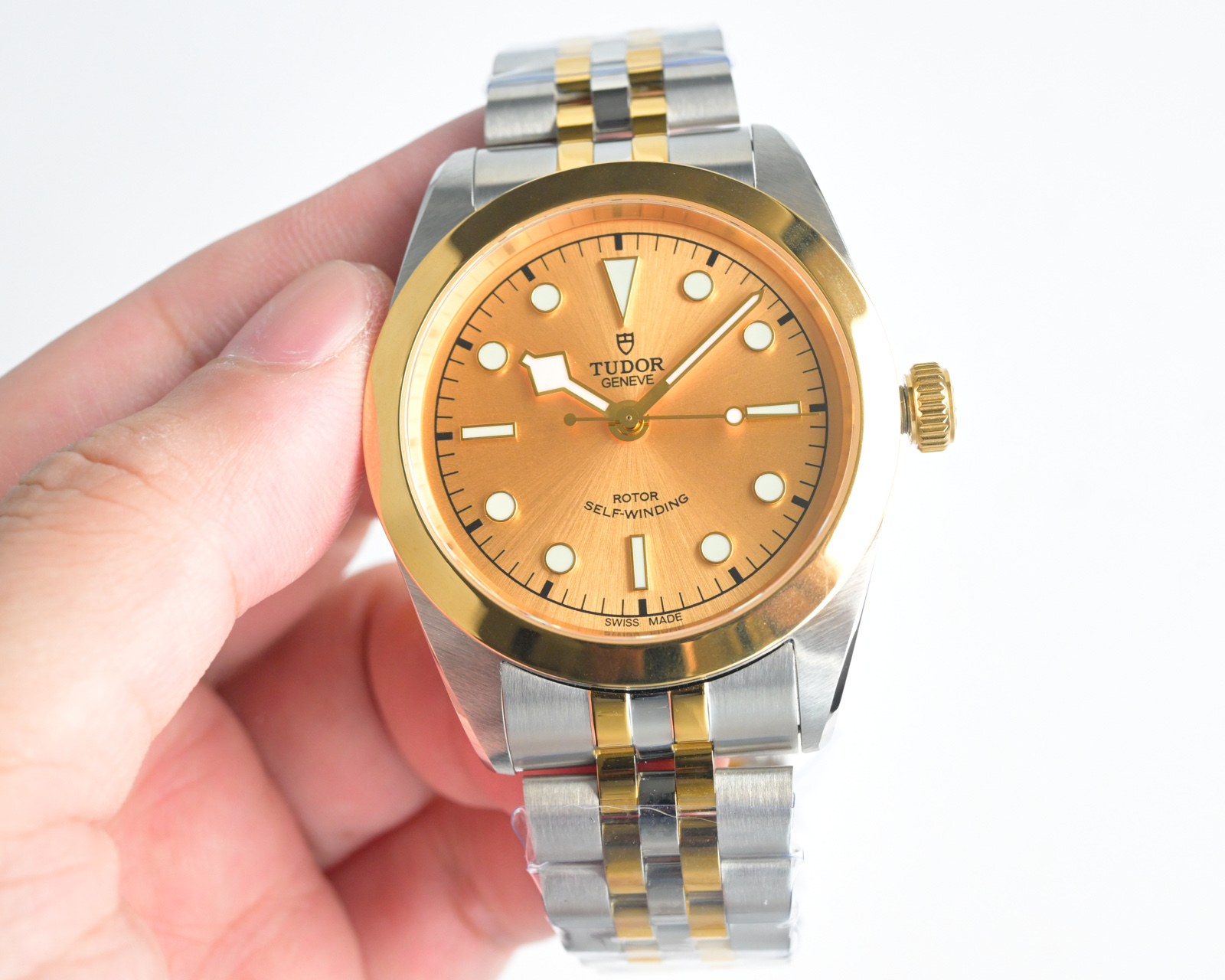 Tudor Royal 38 steel and yellow gold case, yellow gold bezel, silver dial, steel and yellow gold bracelet 38mm Unisex Automatic