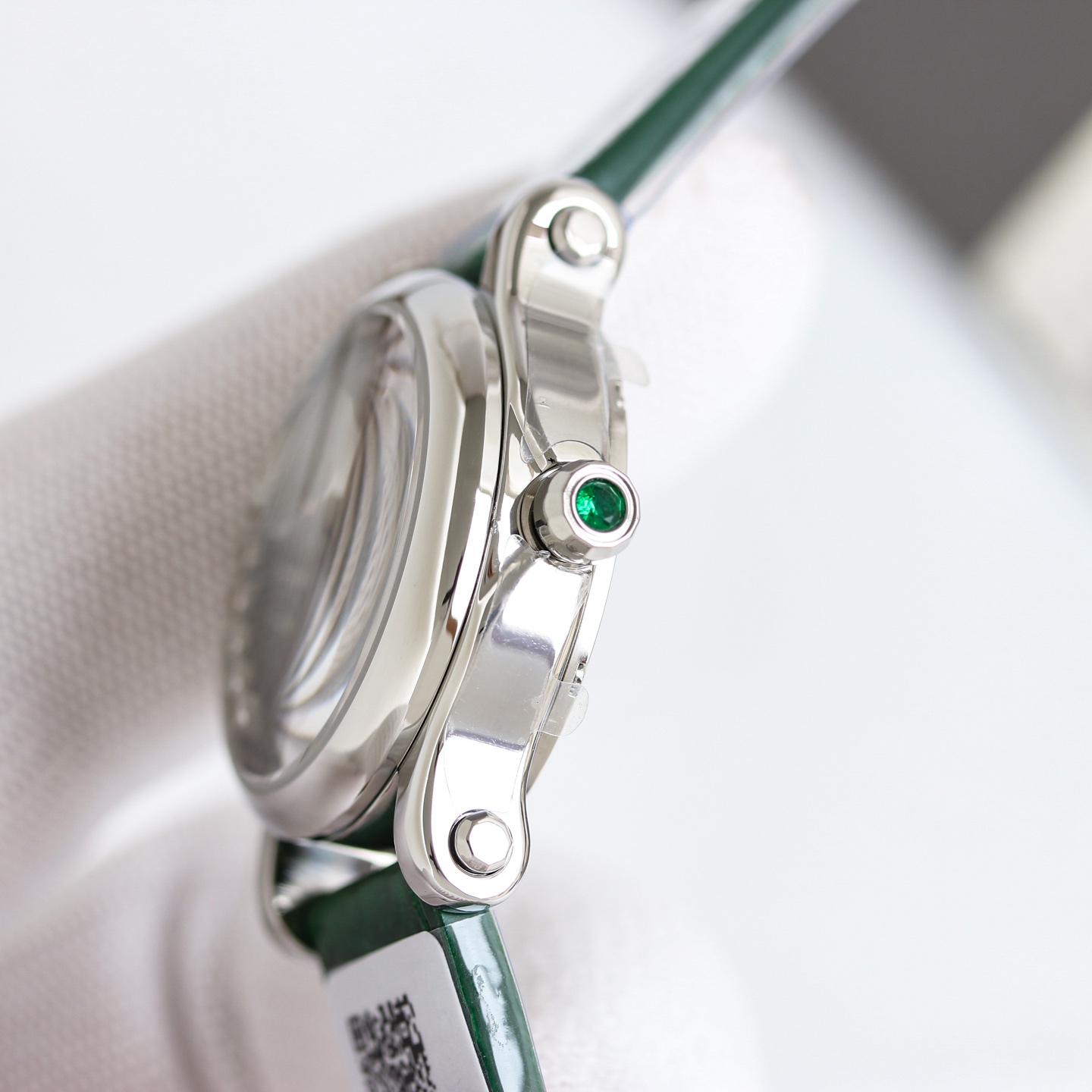 Chopard Happy Sport silver case, green dial, green strap 30mm Women's Automatic