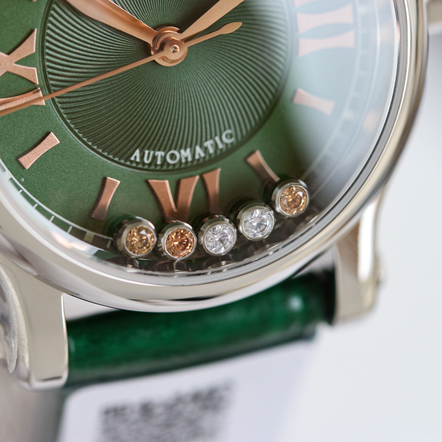 Chopard Happy Sport silver case, green dial, green strap 30mm Women's Automatic