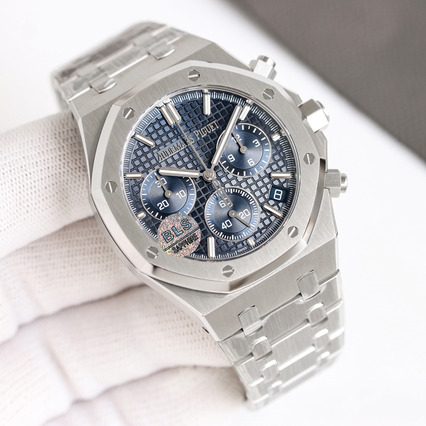 Audemars Piguet Royal Oak Chronograph 26240ST stainless steel silver bezel white dial steel bracelet 41mm Men s Automatic | BUY WATCHES USA luxury watches