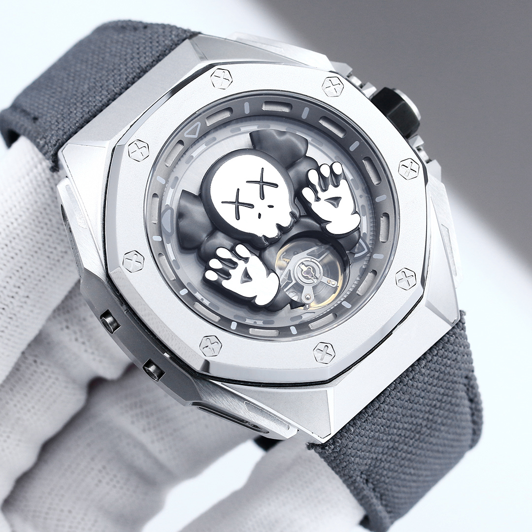 Audemars Piguet Royal Oak Concept Tourbillon Companion 26656TI GG D019VE 01 gray titanium case and bezel gray dial gray strap 43mm Men s Automatic | BUY WATCHES USA luxury watches