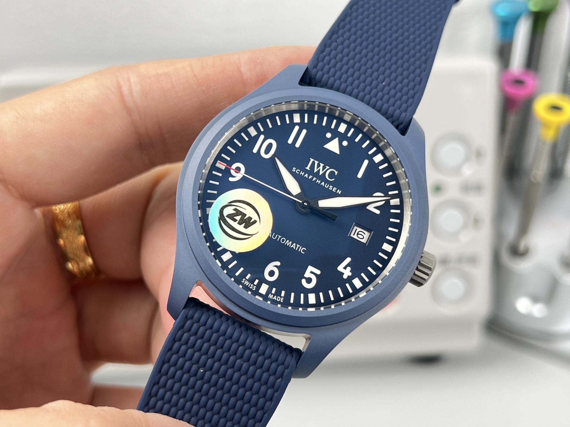 IWC Pilot's Watch Automatic 36 (IW328101) blue ceramic case, blue dial, blue textile strap 36mm Women's Automatic